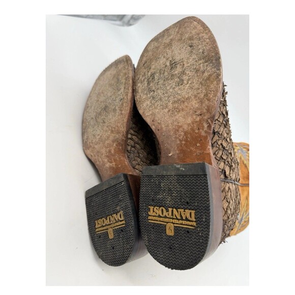 Dan Post Men's Size 9 Sea Bass Dorsal Western Square Toe Casual Boots Mid Calf - Picture 7 of 14